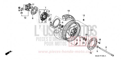 ROUE ARRIERE (ST1100A) ST1100AX de 1999